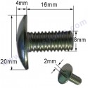 M8 Tornillo para toldo piscina (PTOR-02)