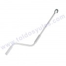 Manivela lacada en blanco 1.10 mts (ML-10)