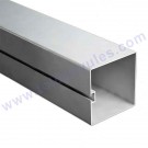 1 Perfil larguero de 125x125 de aluminio (ET125-182) 6mts