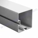 1 Perfil largero ranurado 90x96 de aluminio (ET96-168) 5.85mts