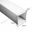 1 Perfil 125x125 de aluminio (ET125-181) 5.85mts