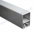 1 Perfil Guia de 125x80 de aluminio (ET125-183) 5.85mts