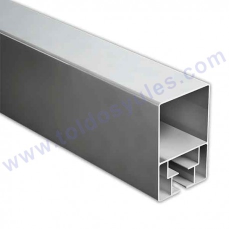 1 Perfil Guia de 125x80 de aluminio (ET125-183) 5.85mts